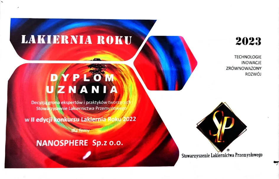 NanoShell Dyplom Uznania